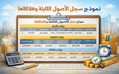 نموذج-سجل-الأصول-الثابتة-و-اهلاكاتها