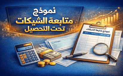نموذج متابعة الشيكات المالية