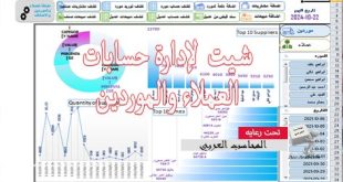 شيت إدارة حسابات العملاء