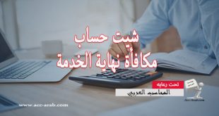 شيت حساب مكافأة نهاية الخدمة و المعاش باخر تحديثات