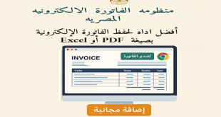 أفضل اداه لحفظ الفاتورة الإلكترونية بصيغة Excel أو PDF