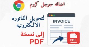 اعاده تفعيل اده حفظ الفاتورة الإلكترونية بصيغة Excel أو PDF بالمجان